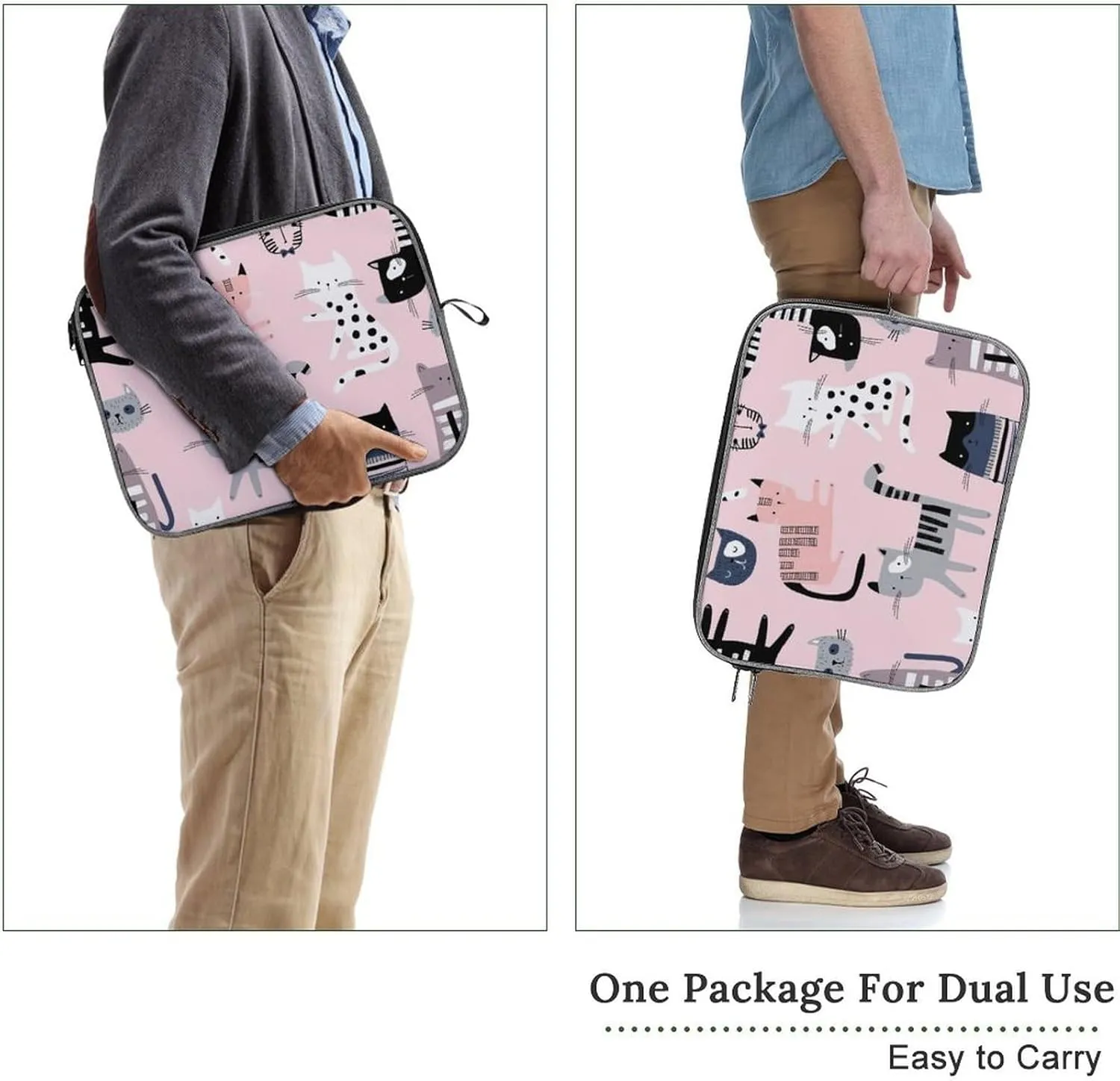 Dalmatian Print Fashion Large Capacity Portable Laptop Case Unisex