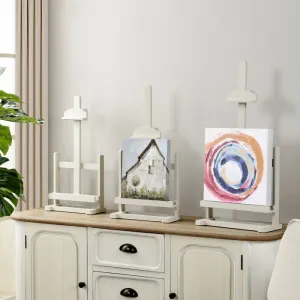 Dann Foley Lifestyle Satin Ivory Tabletop Easel for Art (Set of 3) by StyleCraft DFA531238