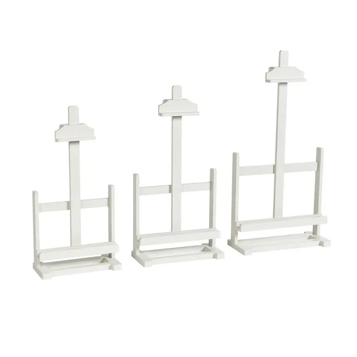 Dann Foley Lifestyle Satin Ivory Tabletop Easel for Art (Set of 3) by StyleCraft DFA531238