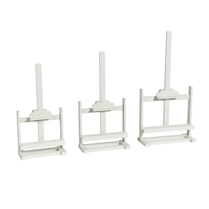 Dann Foley Lifestyle Satin Ivory Tabletop Easel for Art (Set of 3) by StyleCraft DFA531238