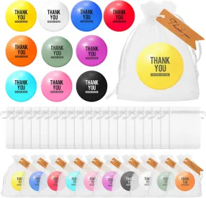 Deekin 20 Pcs Employee Appreciation Gifts Inspirational Stress Balls with Thank You Tag Squeeze Foam Stress Ball Anxiety Relief Toy for Teacher Student Back to School Gifts Nurse CNA Week(Thank You)