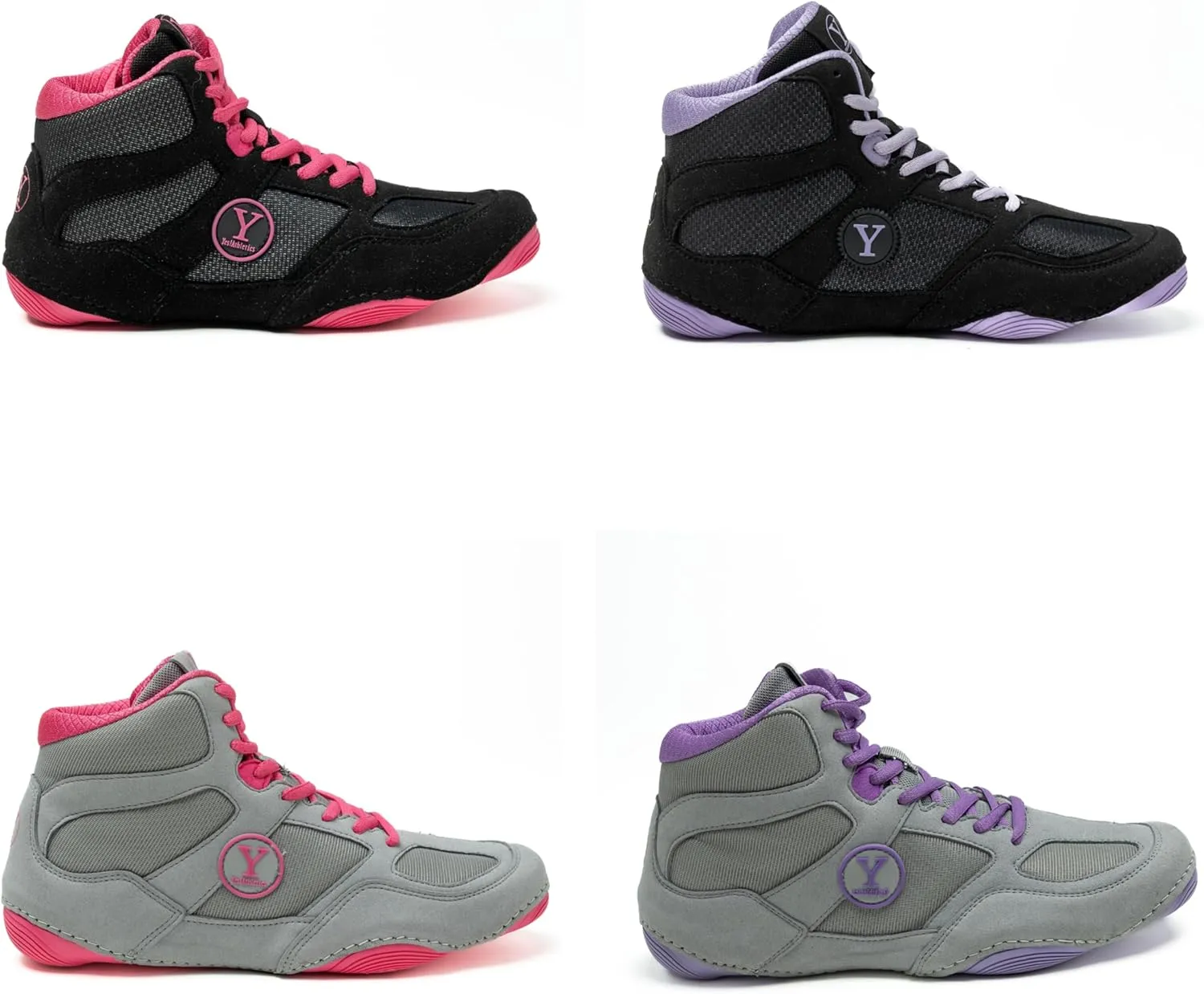 Defiant2 Women’s Wrestling Shoes, 100% Anti-Slip Rubber Sole, Lightweight Boxing Shoes for Women, Durable MMA, Powerlifting, Weightlifting Shoes - Women’s Sizes
