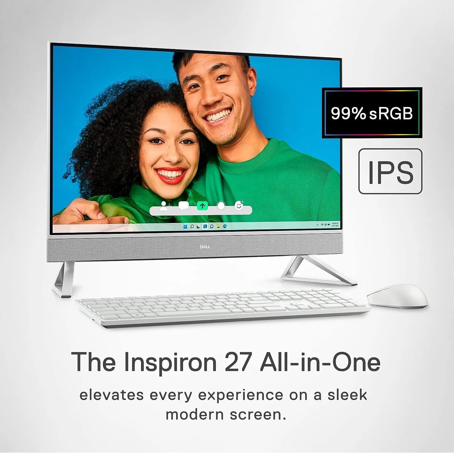 Dell Inspiron 27" FHD Touchscreen Business All-in-One Desktop Computer, MS Office Pro, Core 7-150U, 64 GB RAM, 2 TB SSD, GeForce MX570A, WiFi 6E, Wireless KB & Mouse, Win 11 Pro, W/Accessories Kit