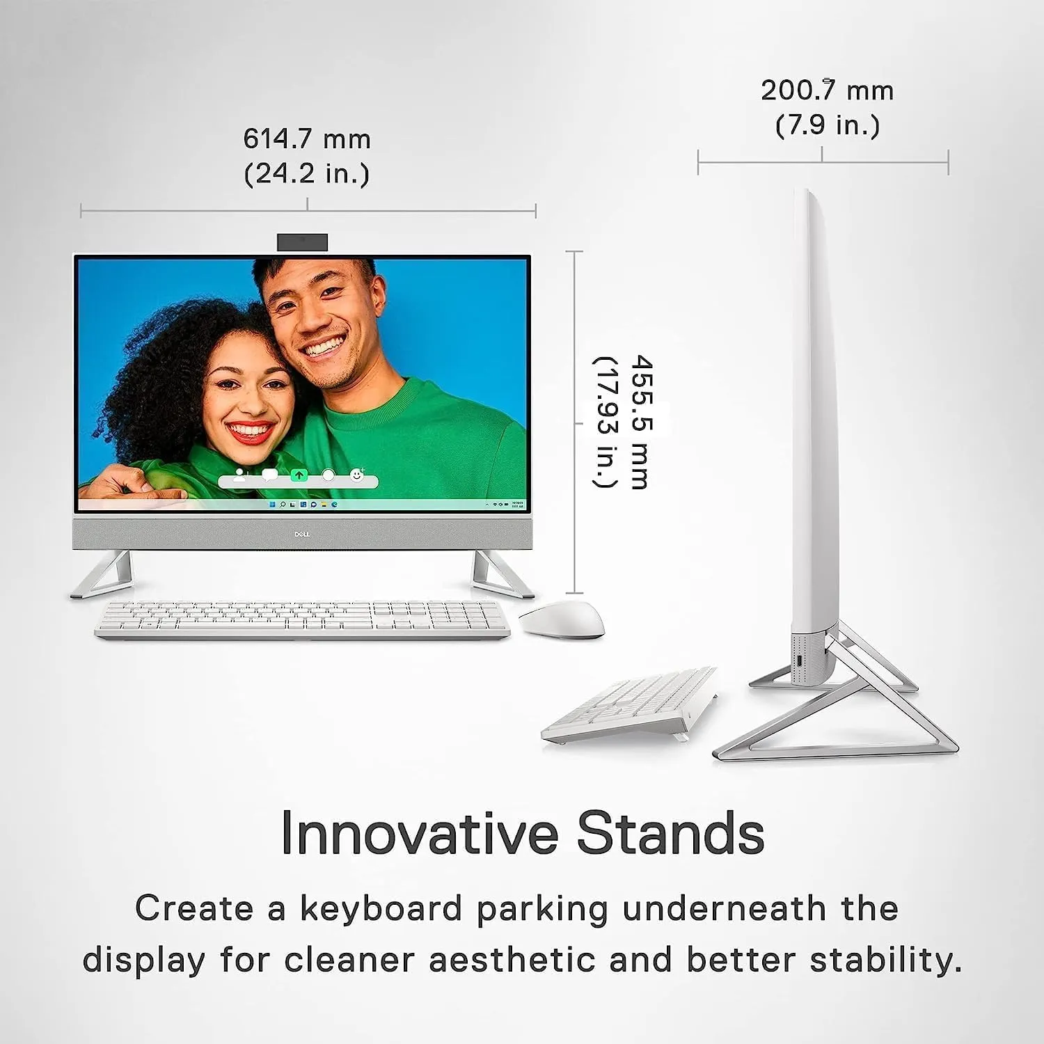 Dell Inspiron 27" FHD Touchscreen Business All-in-One Desktop Computer, MS Office Pro, Core 7-150U, 64 GB RAM, 2 TB SSD, GeForce MX570A, WiFi 6E, Wireless KB & Mouse, Win 11 Pro, W/Accessories Kit