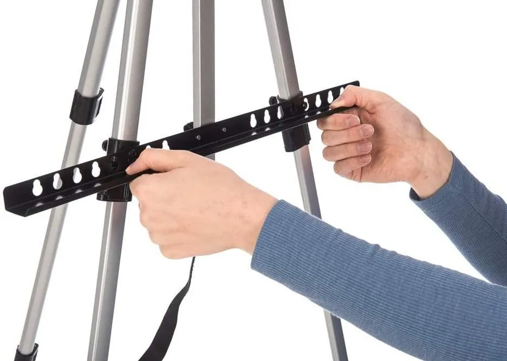 Deluxe Artist 135 cm Portable Field Easel Aluminium Fold-able Easel with Free Carrier Bag