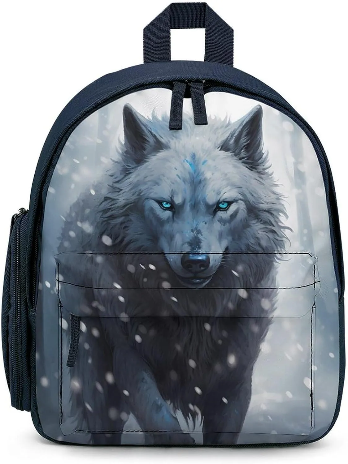Dire Wolf with Deep Eye Cute Backpack Small Daily Daypack Travel Shoulder Bag with Adjustable Strap Graphic Print