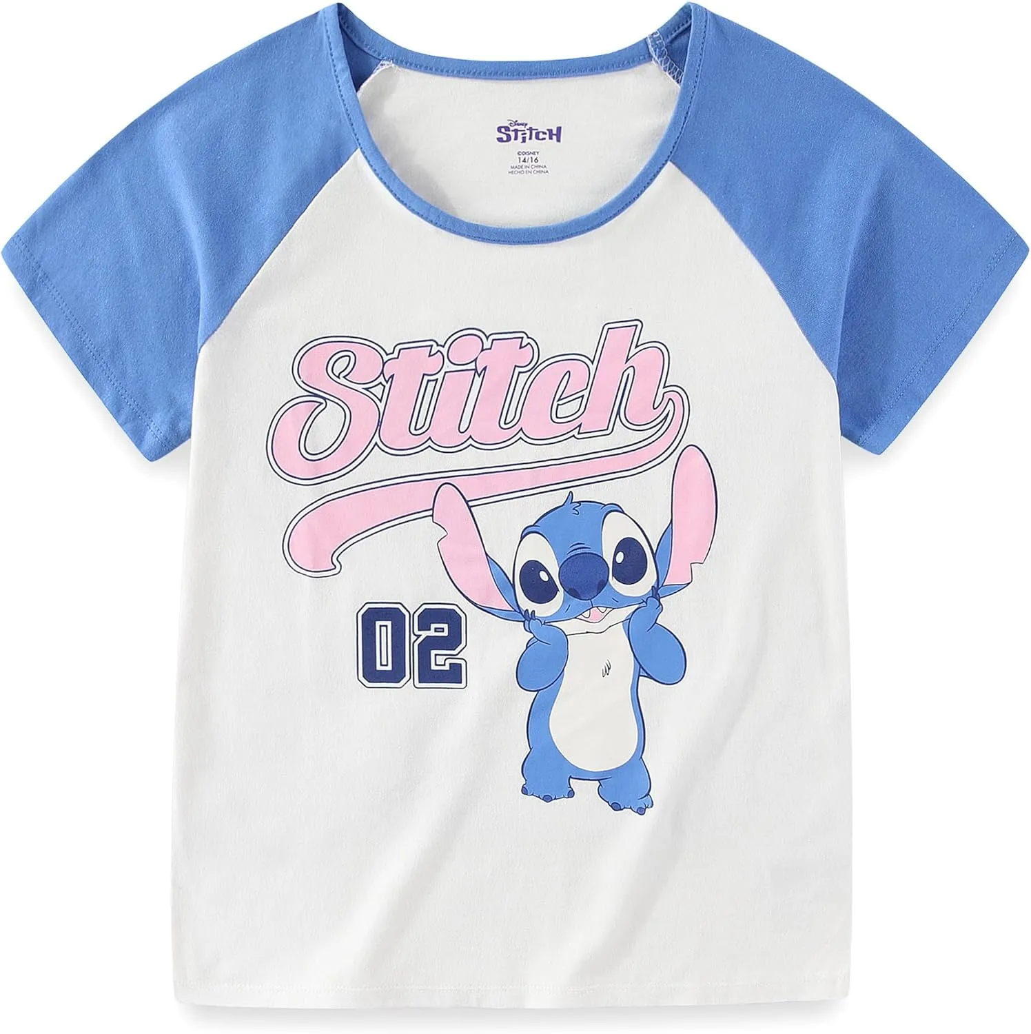 Disney Lilo & Stitch Girls 2 Pack Short Sleeve T-Shirt for Big Kids
