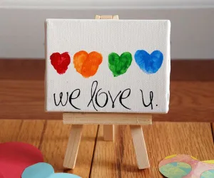 DIY Mother's Day Canvas Kit On Easel - 48 units