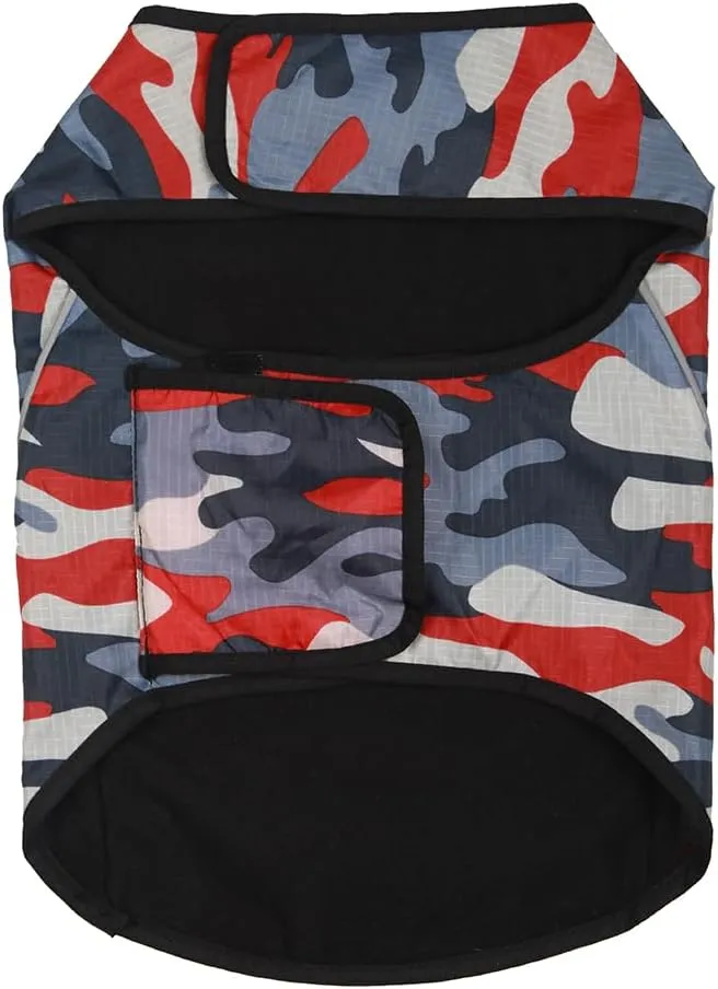 Dog Anxiety Jacket- Keep Calmig Vest Reflective Thunder Coat with D-Ring and Training Handle for Small Medium Large Dogs,Camouflage
