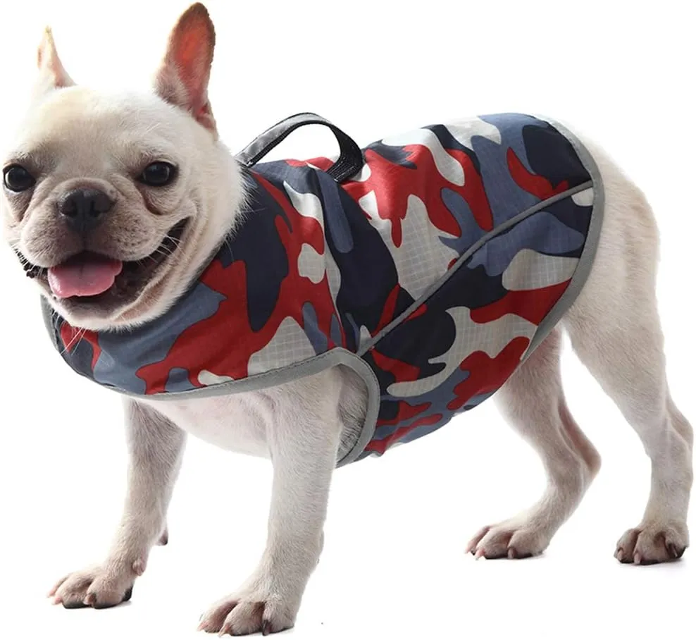 Dog Anxiety Jacket- Keep Calmig Vest Reflective Thunder Coat with D-Ring and Training Handle for Small Medium Large Dogs,Camouflage
