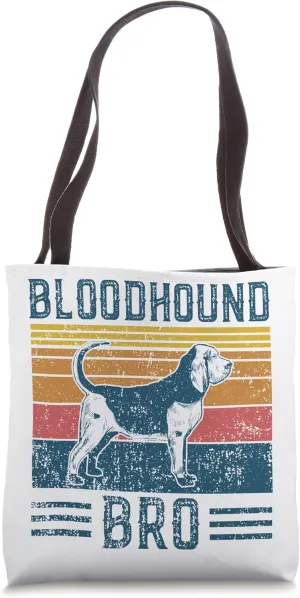 Dog Bloodhound Bro - Vintage Bloodhound Bro Tote Bag