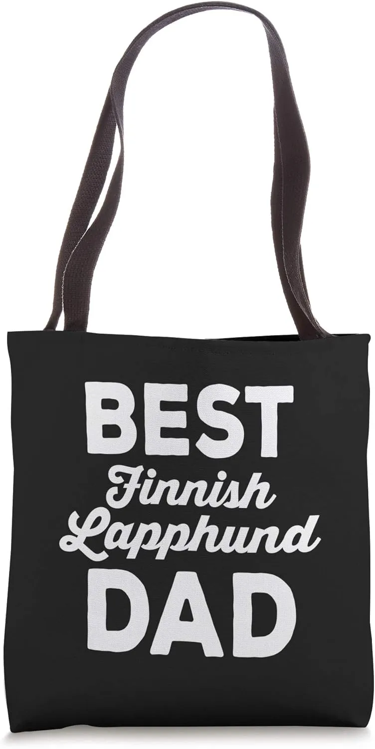 Dog Breed Best Finnish Lapphund Dad Tote Bag
