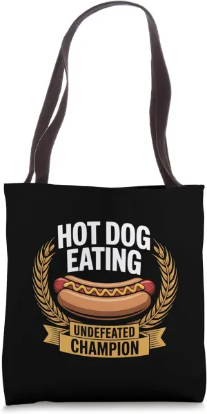 Dog Eating Contest Undefeated Champion Foodie Gift Tote Bag