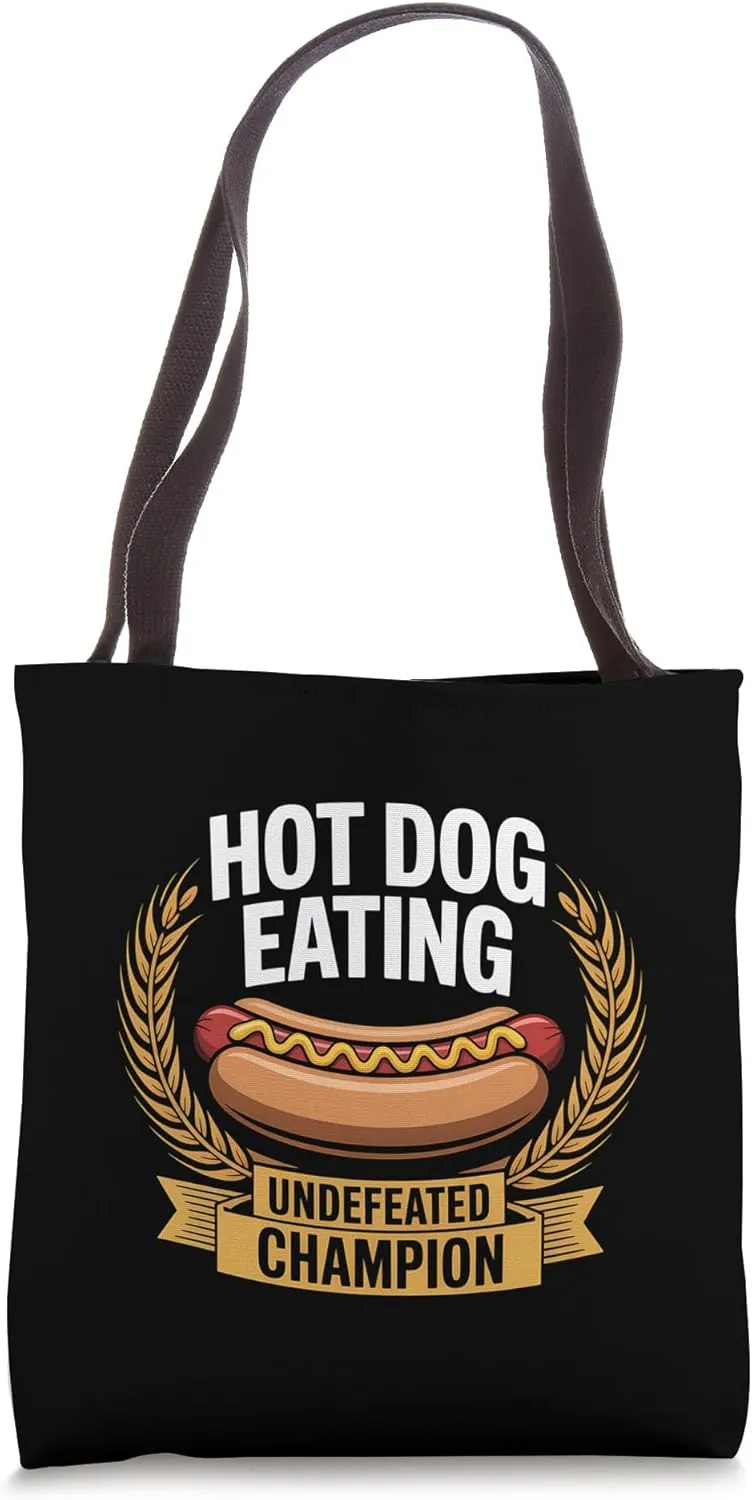 Dog Eating Contest Undefeated Champion Foodie Gift Tote Bag
