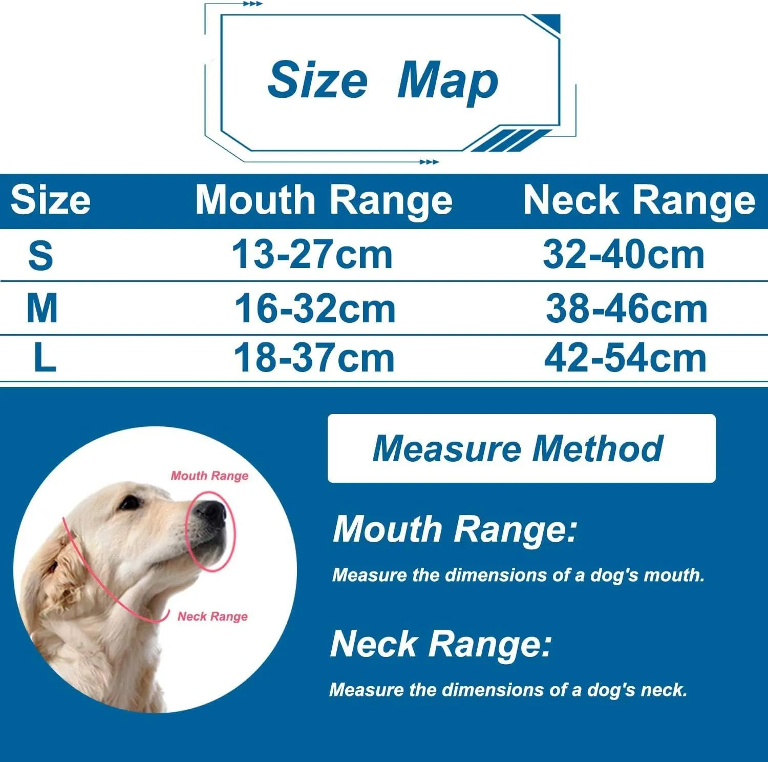 Dog Head Halter with Reflective Safety Strap Stop Dog's Pulling, Dog Head Collar for Small Medium Large Dogs(M,Blue)