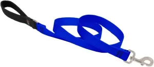 Dog Leash by Lupine in 1" Wide Blue 6-Foot Long with Padded Handle
