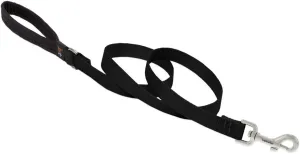 Dog Leash by Lupine in 3/4" Wide Black 6-Foot Long with Padded Handle