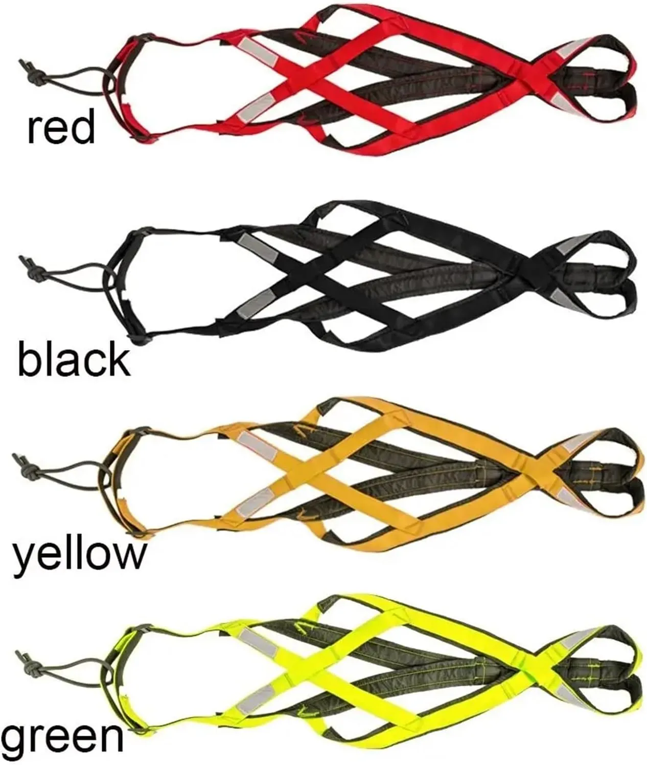 Dog Sledding Harness,Waterproof Reflective Pet Sledding Skijoring Harness Big Large Dogs Weight Pulling Vest for Pet Training(Red,XXL)