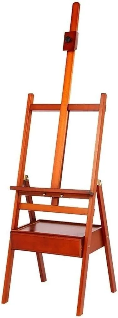 Drawer Easel H-Frame Beech Wood Easel, Can Place Canvas Height 100CM
