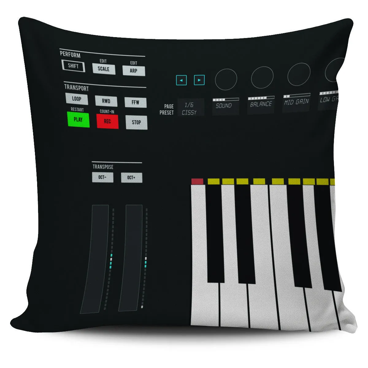 Drum Machine Pillow Covers