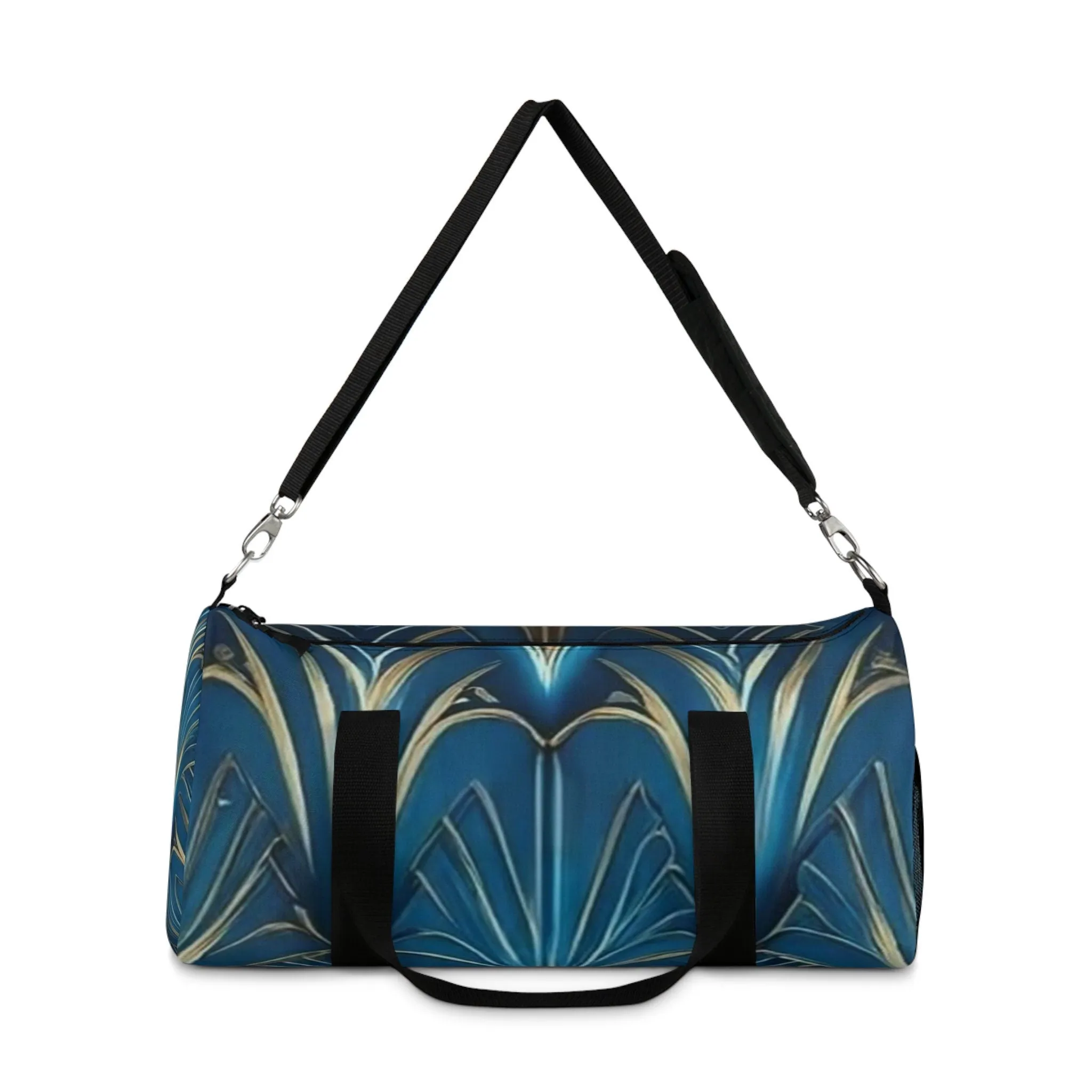 Duffel Bag-Blue & Gold Luggage