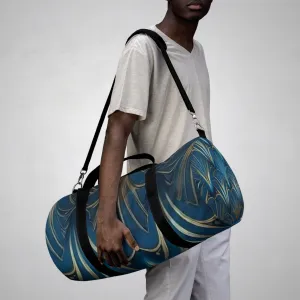 Duffel Bag-Blue & Gold Luggage