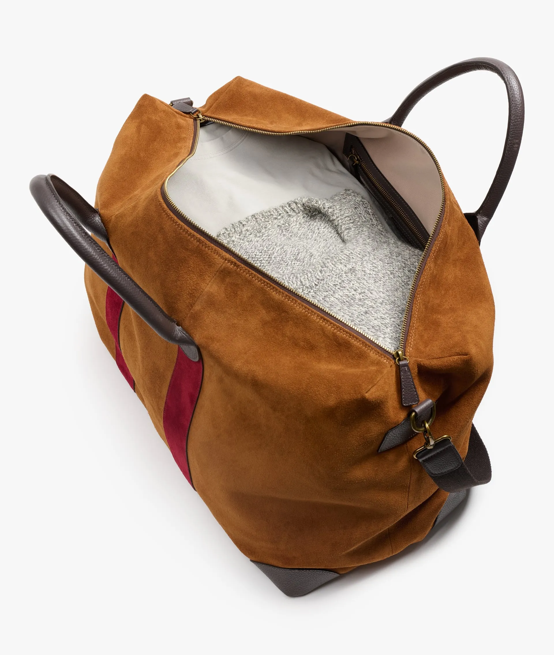 Duffel Bag Harvard Twin Deluxe - Light Brown/Burgundy