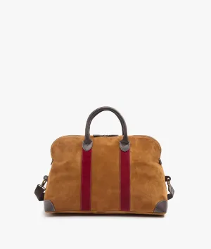 Duffel Bag London Deluxe - Light Brown/Burgundy