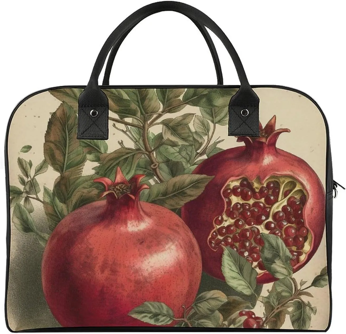 Duffle Bag for Travel Tote Bag Crossbody Bags Berries of Pomegranate Printed Gym Bag Shoulder Bag Travel Handbag for Men Women