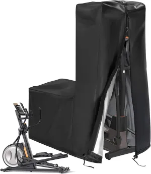 Dust Cover for Elliptical - Full Coverage Elliptical Protection | Uv-Resistant Elliptical Trainer Cover, Scratch-Proof Elliptical Cover, Adjustable Elliptical Storage Cover, Workout Machine
