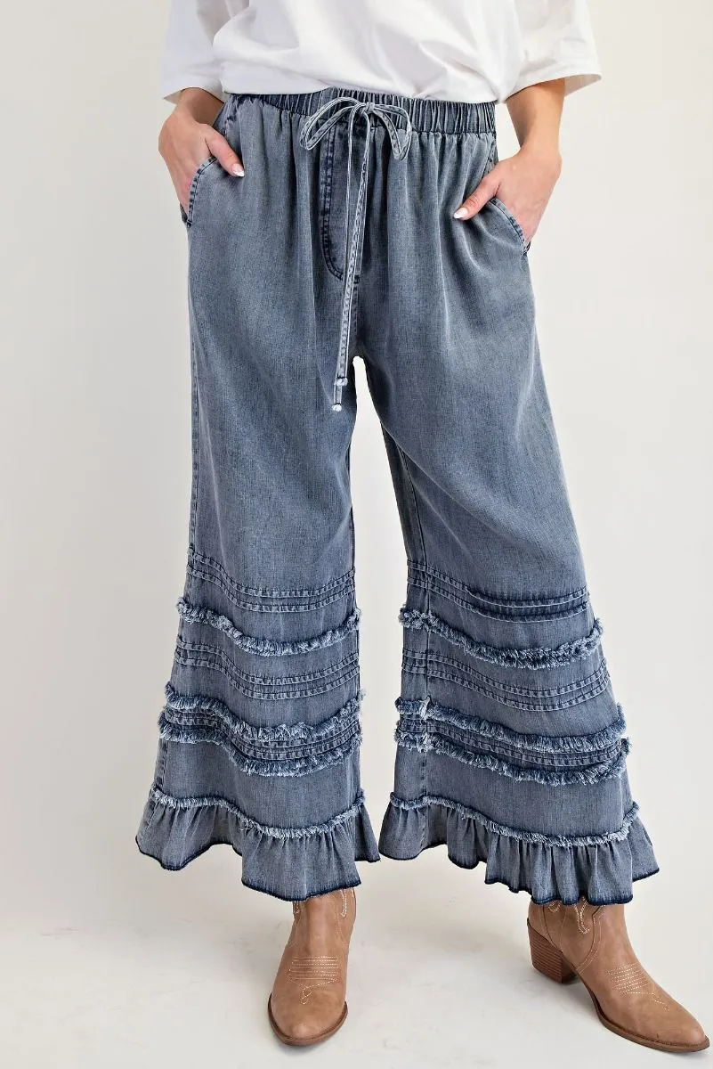 Easel Ruffled Pants