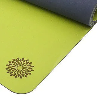 easyoga Premium Natural Rubber Yoga Mat - G11 Green/Gray