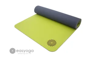 easyoga Premium Natural Rubber Yoga Mat - G11 Green/Gray