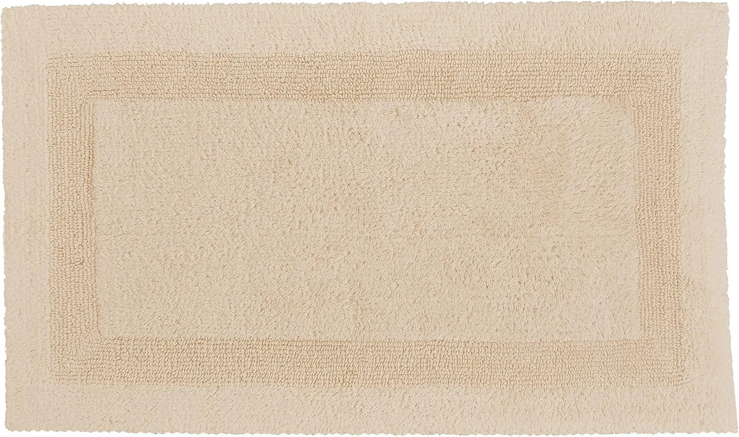 Eco Living Arizona Reversible Cotton Bathroom Rug (27.6x47.2in, Natural)