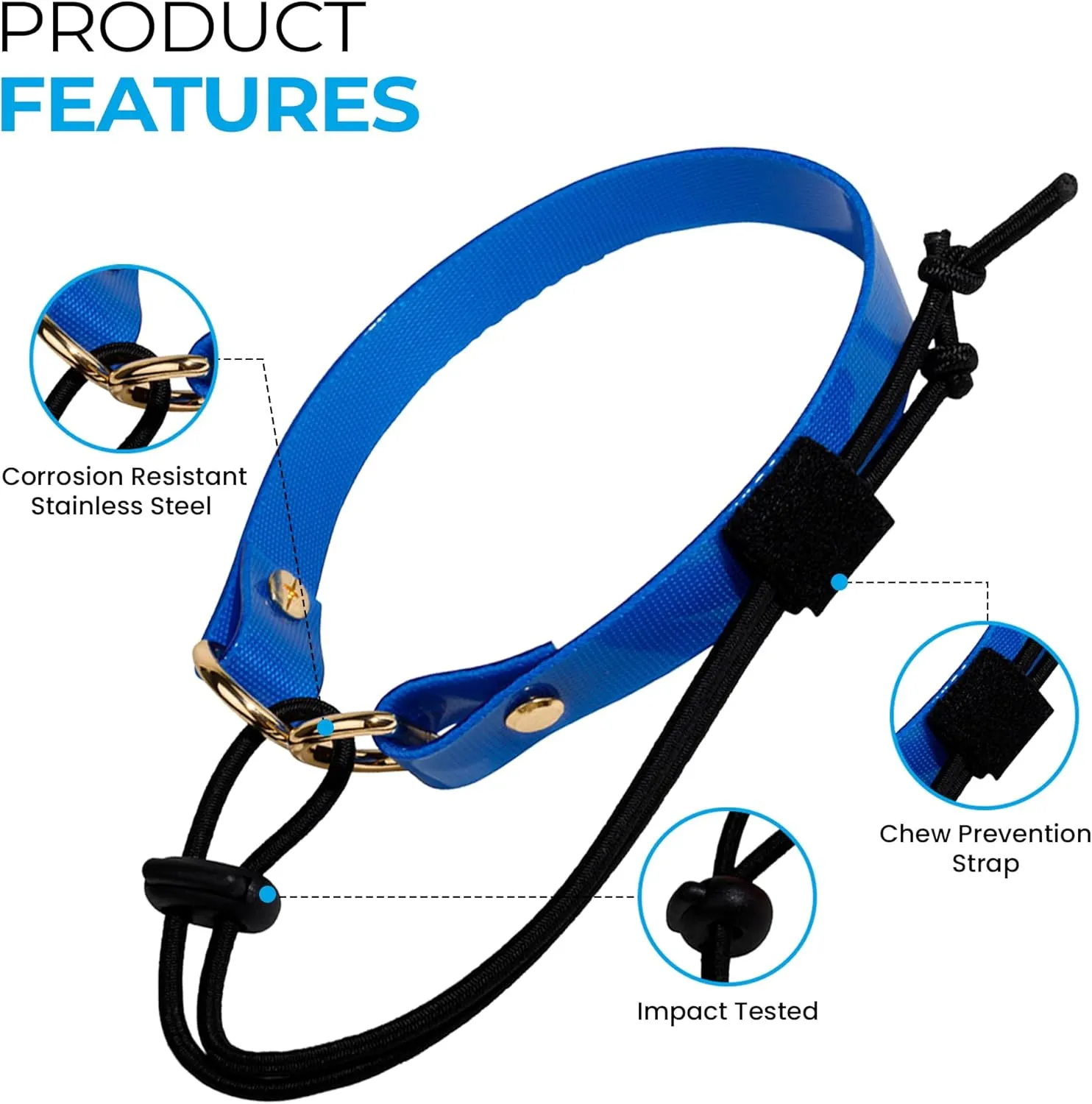 eCollar 3/4 Inch Replacement Strap Bungee Style - Dog Shock Collar Replacement Strap - 3/4 Dog Collar for Shock Collar - Replacement Collar - sportdog Replacement Collar (Camouflage, 3/4" - Width)