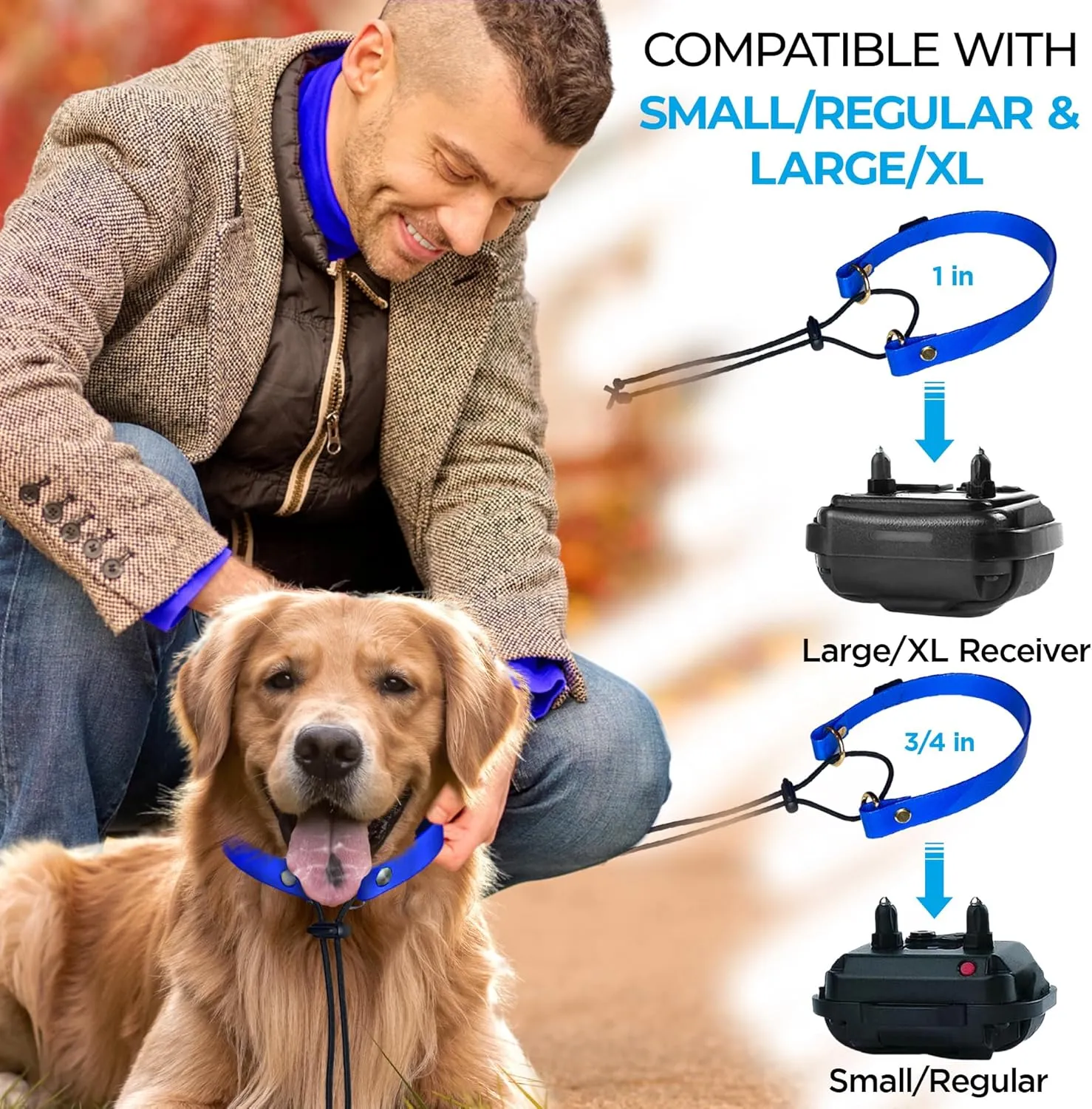 eCollar 3/4 Inch Replacement Strap Bungee Style - Dog Shock Collar Replacement Strap - 3/4 Dog Collar for Shock Collar - Replacement Collar - sportdog Replacement Collar (Camouflage, 3/4" - Width)