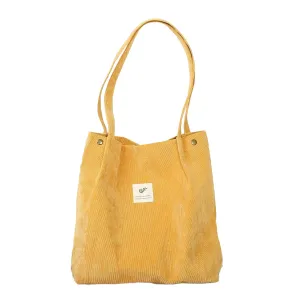 EcoLux Corduroy Tote Bag