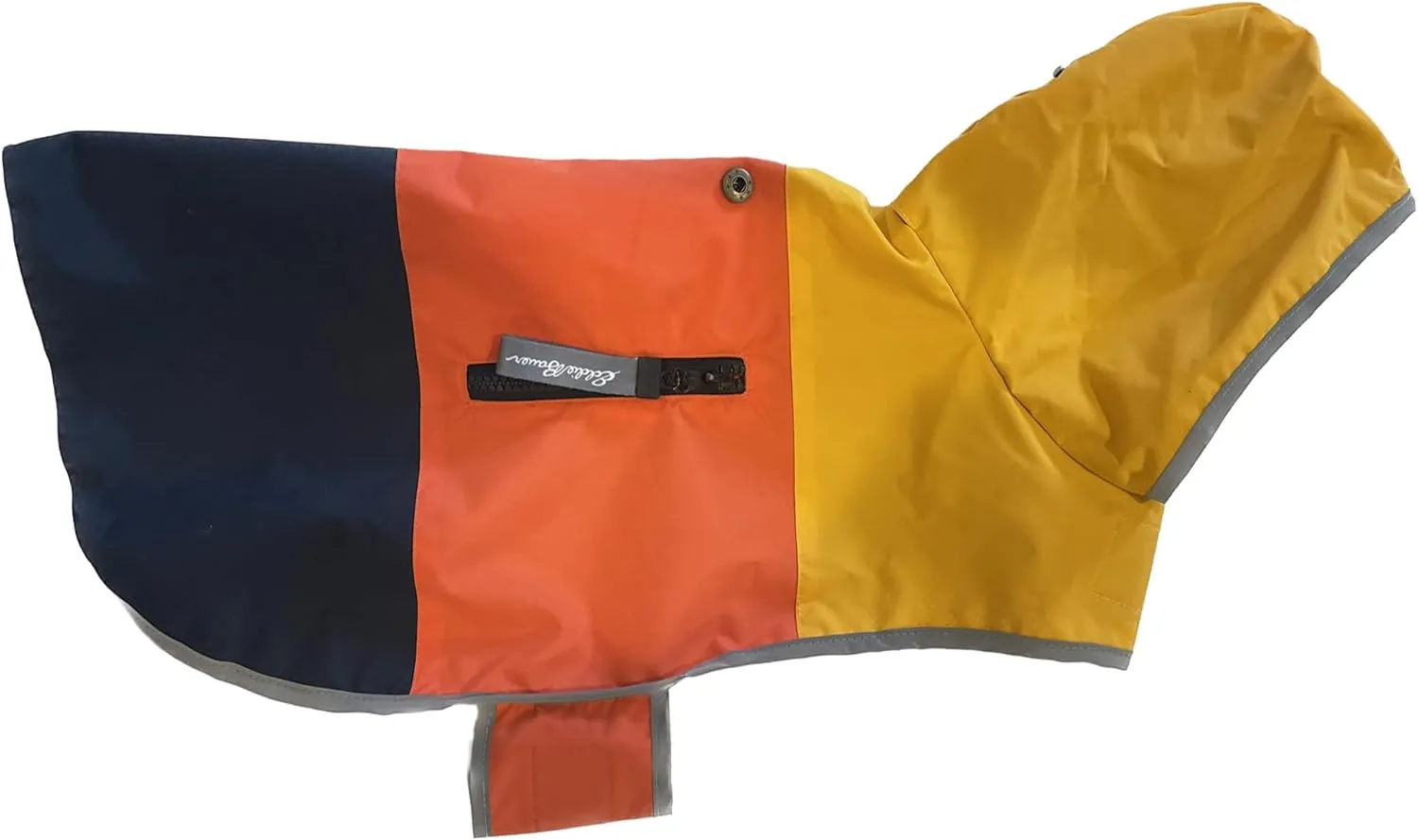 Eddie Bauer E23210S Ravenna Colorblocked Dog Windbreaker Jacket in Small, Orange and Blue