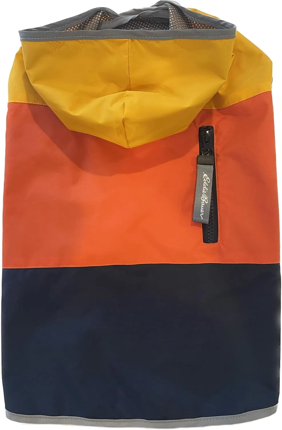 Eddie Bauer E23210S Ravenna Colorblocked Dog Windbreaker Jacket in Small, Orange and Blue