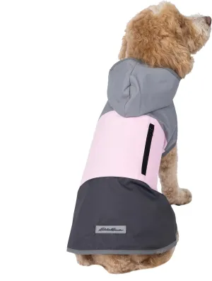 Eddie Bauer E24232M Ravenna Colorblocked Dog Windbreaker Jacket in Medium, Grey and Pink