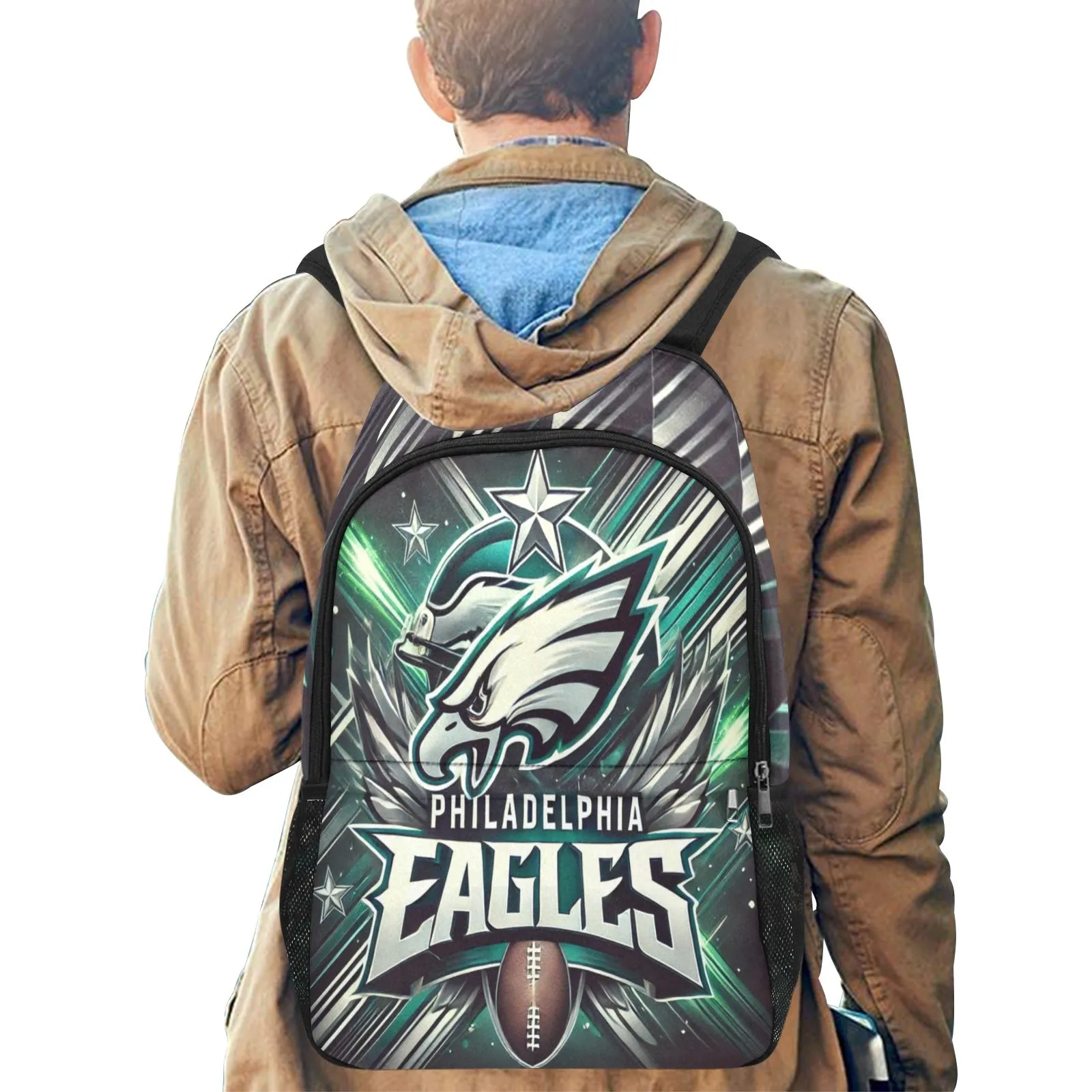 Efficient operation & Free shipping Philadelphia with Backpack Laptop Compartment Mesh Eagles Pockets