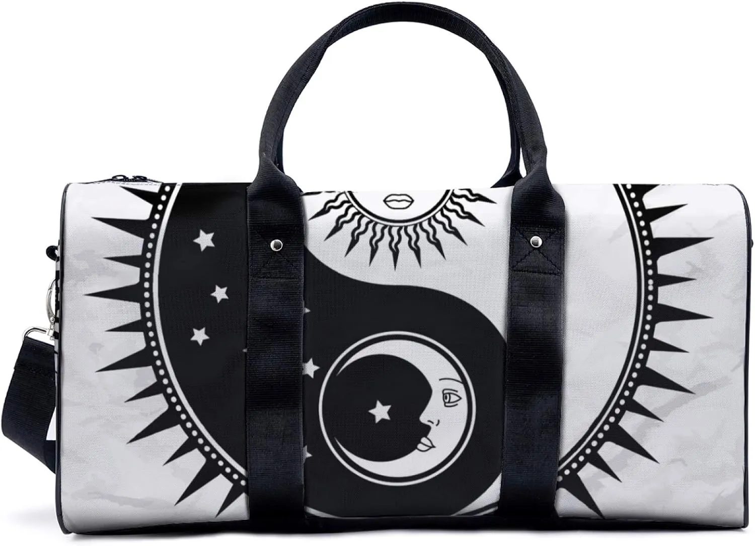Egyptian Sun God Illustration Duffel Bag Travel Yoga Camping Gym Shoulder Bags Sports Handbag Lightweight canvas Tote Bag Holdall for Men Women