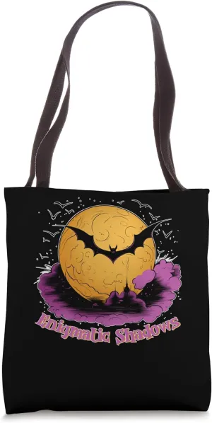 Enigmatic Shadows Spooky Halloween Creepy Ghostly Design Tote Bag