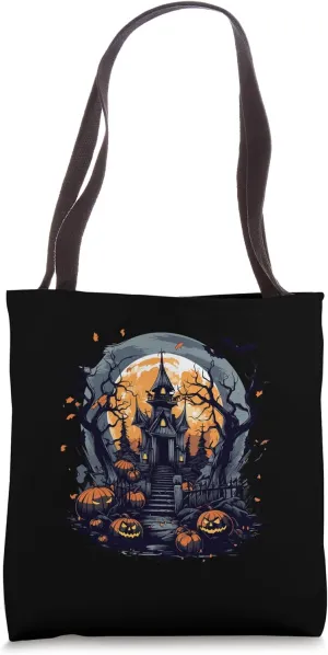 Erie Wicked Haunted House Halloween Costume Tote Bag