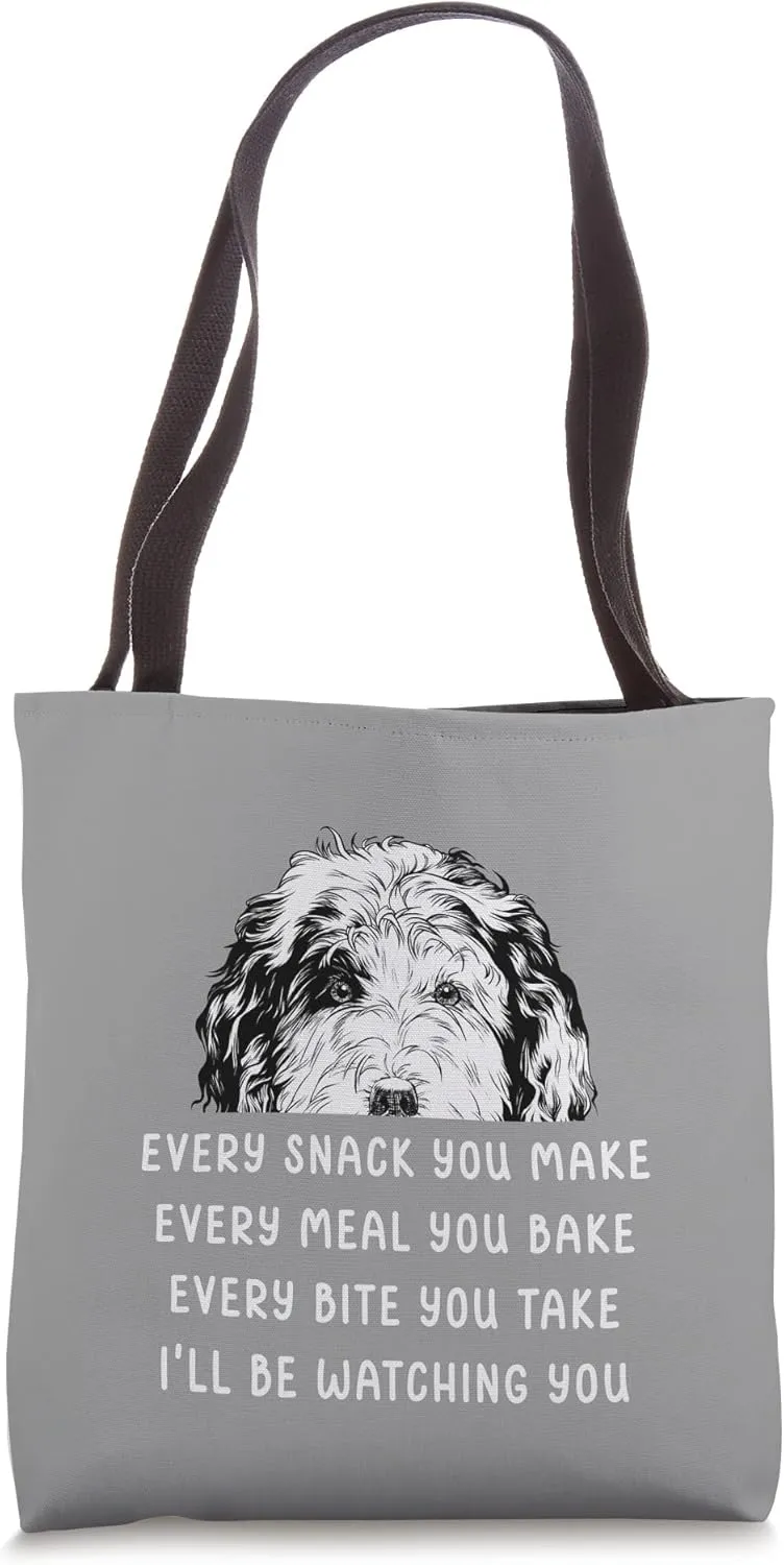 Every snack you make Every meal you bake Sheepadoodle Tote Bag