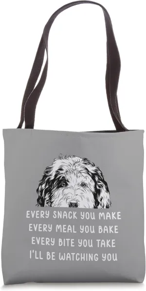 Every snack you make Every meal you bake Sheepadoodle Tote Bag
