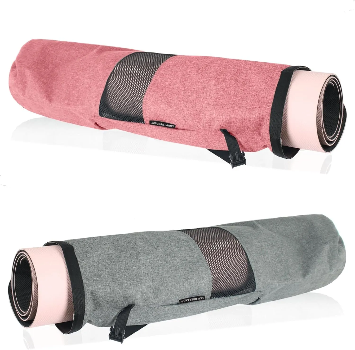 Explore Land Oxford Yoga Mat Storage Bag with Breathable Mesh Window and Large Pockets