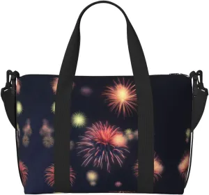 Explosion Firework 3d Print Versatile Travel Gym Carry Bag,Ideal For Business,Sports,Weekend Stays