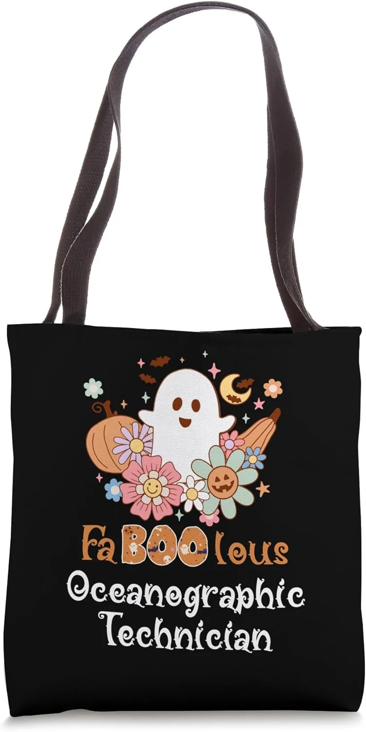 Faboolous Oceanographic Technician Boo Funny Halloween Tote Bag