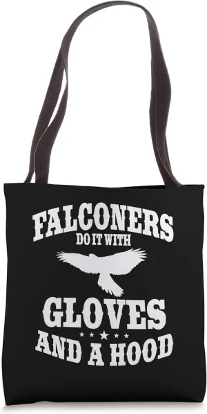 Falconer Falconry Gamehawking Gloves Hood Hawker Falcon Tote Bag
